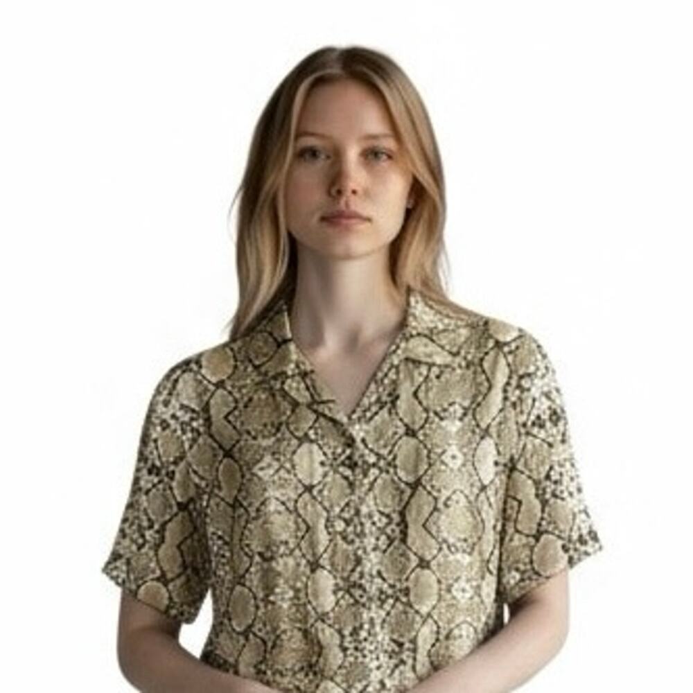 Maaji Women's Intimate Paythn Print Shirt Pajama Set Size Medium NWT